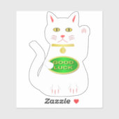 オリエンタルラッキーキャット シール (シート)