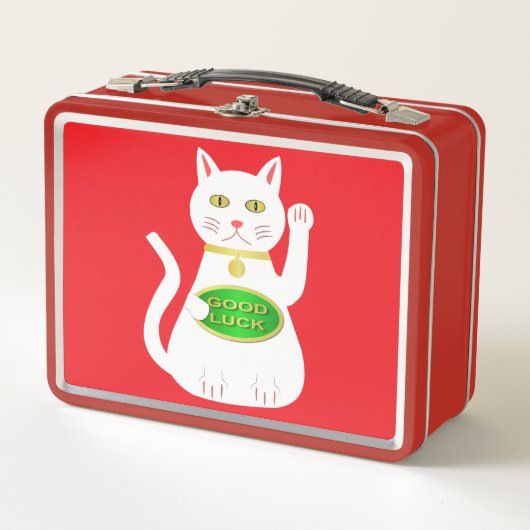 オリエンタルラッキーキャット メタルランチボックス (正面)