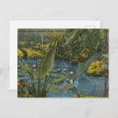 オリエンタルリリーサラソタフロリダヴィンテージ ポストカード (正面/裏面)