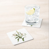 オリエンタルリリー – シベリア スクエアペーパーコースター (インサイチュ)