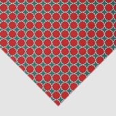 オリエンタルレッドグリーンアラビア語エジプト幾何学模様 薄葉紙 (詳細)