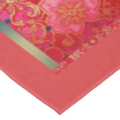 オリエンタルレッドゴールデンパターン – テーブルクロス (アングル)