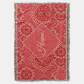 オリエンタルレッドゴールデンパターン – ブランケット (正面縦)