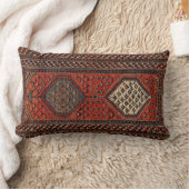 オリエンタルレッドランナーパターンno2 ランバークッション (ブランケット)