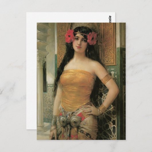 オリエンタルレディヴィンテージはがき ポストカード (正面/裏面)