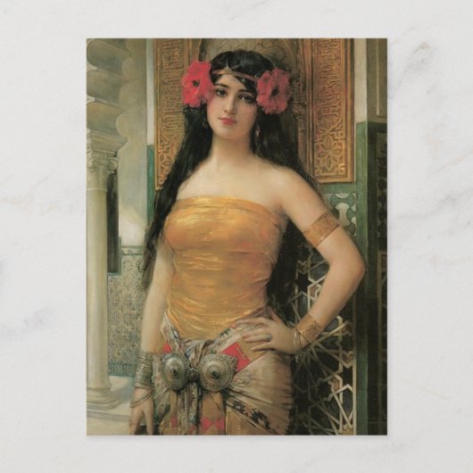 オリエンタルレディヴィンテージはがき ポストカード (正面)