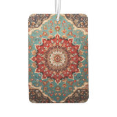 オリエンタルレトロペルシャパターンレッドクリームブルー カーエアーフレッシュナー (裏面)