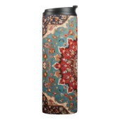 オリエンタルレトロペルシャパターンレッドクリームブルー タンブラー (回転左)