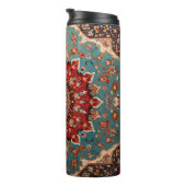 オリエンタルレトロペルシャパターンレッドクリームブルー タンブラー (回転右)