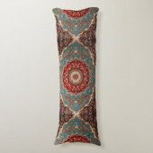 オリエンタルレトロペルシャパターンレッドクリームブルー ボディピロー (正面縦)