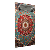 オリエンタルレトロペルシャパターンレッドクリームブルー ミニクリップボード (アングル)