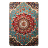 オリエンタルレトロペルシャパターンレッドクリームブルー ミニクリップボード (裏面)