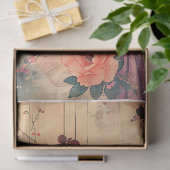 オリエンタルヴィンテージ芸者水彩画 薄葉紙 (ギフト)