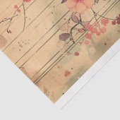 オリエンタルヴィンテージ芸者水彩画 薄葉紙 (詳細)