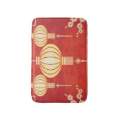 オリエンタル中国のランタンイラストレーション バスマット (正面縦)