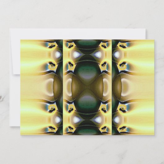 オリエンタル抽象芸術アート招待状 招待状 (正面)