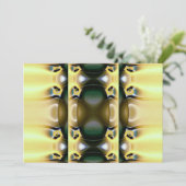 オリエンタル抽象芸術アート招待状 招待状 (スタンド正面)