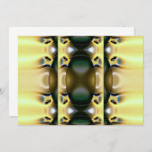 オリエンタル抽象芸術アート招待状 招待状 (正面/裏面)