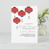 オリエンタル日本のラ中国のンプブライダルシャワー 招待状 (スタンド正面)