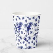 オリエンタル桜の枝模様 紙コップ (右)
