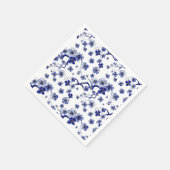 オリエンタル桜ブランチパターン スタンダードカクテルナプキン (角)