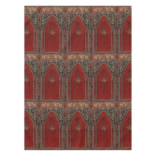 オリエンタル祈りの言葉ラグデザイン – モスクインテリアモティ テーブルクロス (正面)