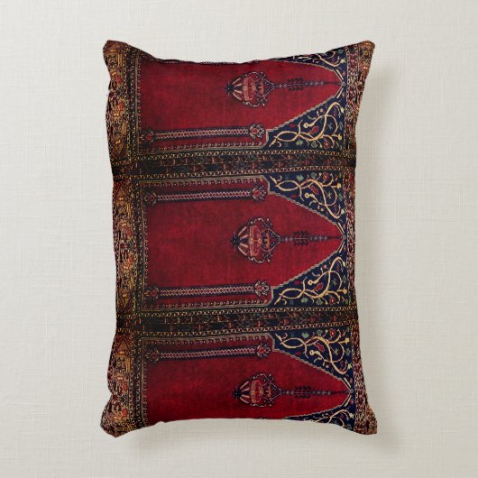 オリエンタル祈りの言葉ラグデザインno2 – モスクのモチーフ アクセントクッション (正面(垂直))