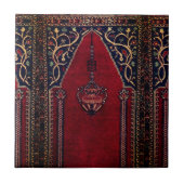 オリエンタル祈りの言葉ラグデザインno2 – モスクのモチーフ タイル (正面)