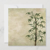 オリエンタル竹の結婚式招待状 招待状 (裏面)