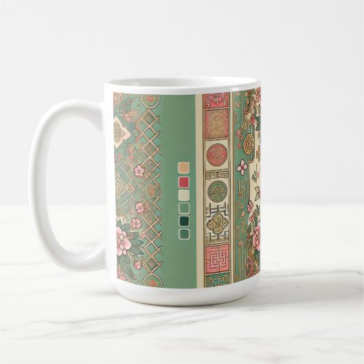オリエンタル素晴らしマグ コーヒーマグカップ (左)