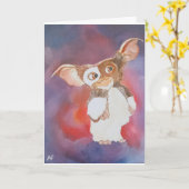 オリエンタル絵を描クリーチャーのバイアルフレッドキツネ カード (黄色い花)