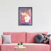 オリエンタル絵を描クリーチャーのバイアルフレッドキツネ キャンバスプリント (インサイチュ (リビング))