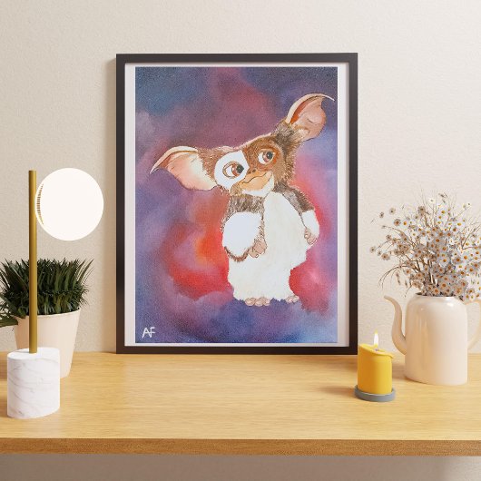 オリエンタル絵を描クリーチャーのバイアルフレッドキツネ キャンバスプリント