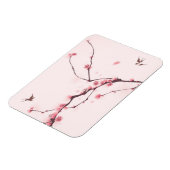 オリエンタル絵画スタイルズさくらんぼ花 マグネット (左側)