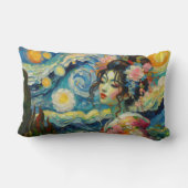 オリエンタル美しい舞妓ファンゴッホマシャップ ランバークッション (裏面)