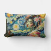 オリエンタル美しい舞妓ファンゴッホマシャップ ランバークッション (正面)