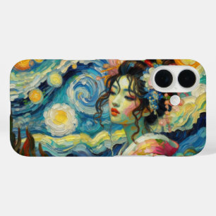 オリエンタル美しい舞妓ファンゴッホマシャップ iPhone 16ケース