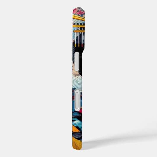 オリエンタル美しい芸者舞妓桜花波 Case-Mate iPhoneケース (裏面 / 右)