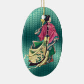 オリエンタル美しい セラミックオーナメント (右)