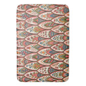 オリエンタル花カラフル柄葉花類 バスマット (正面縦)