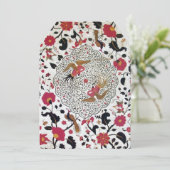 オリエンタル葉フラワーズ，ピーコック，蝶 案内状 (スタンド正面)