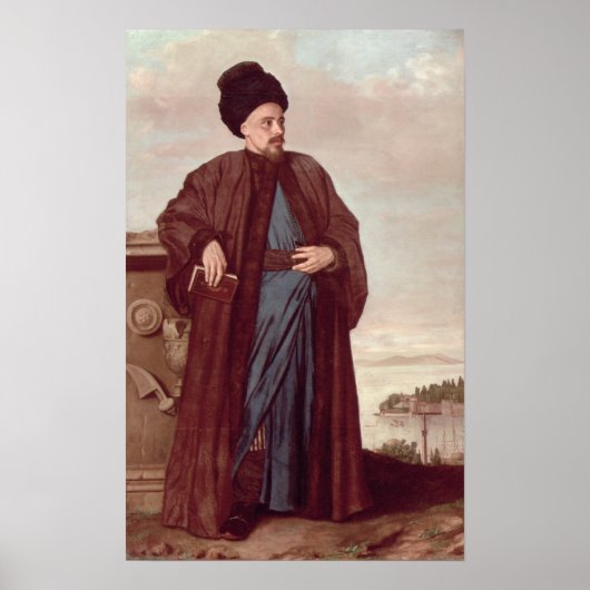 オリエンタル衣装のリチャード・ポコケ， 1738 ポスター (正面)