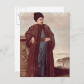 オリエンタル衣装のリチャード・ポコケ， 1738 ポストカード (正面/裏面)