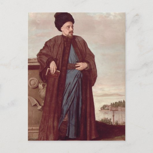 オリエンタル衣装のリチャード・ポコケ， 1738 ポストカード (正面)