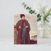 オリエンタル衣装のリチャード・ポコケ， 1738 ポストカード (スタンド正面)