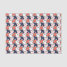 オリエンタル赤白青幾何学矢印アート