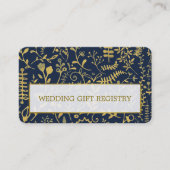 オリエンタル金ゴールドボホギフト登録証 予約カード (正面)