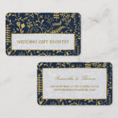 オリエンタル金ゴールドボホギフト登録証 予約カード (正面/裏面)