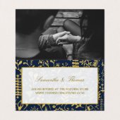 オリエンタル金ゴールドボホフォトギフト登録証 名刺 (内部フラット)