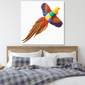 オリエンタル飛んでいるゴールデンキザントキャンバスプリント キャンバスプリント (インサイチュ (寝室))